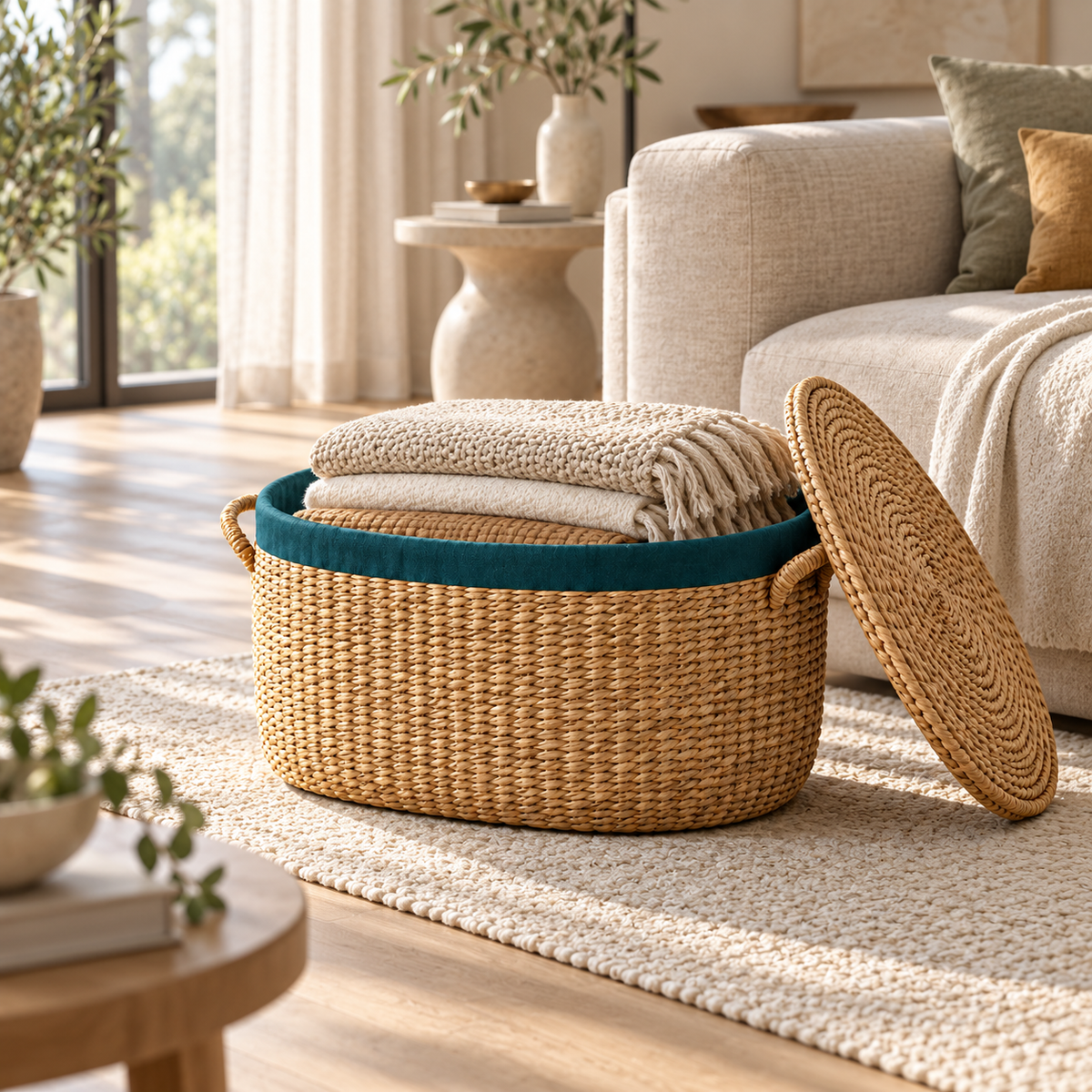 SKOVELIA™ CoveWeave Lidded Basket