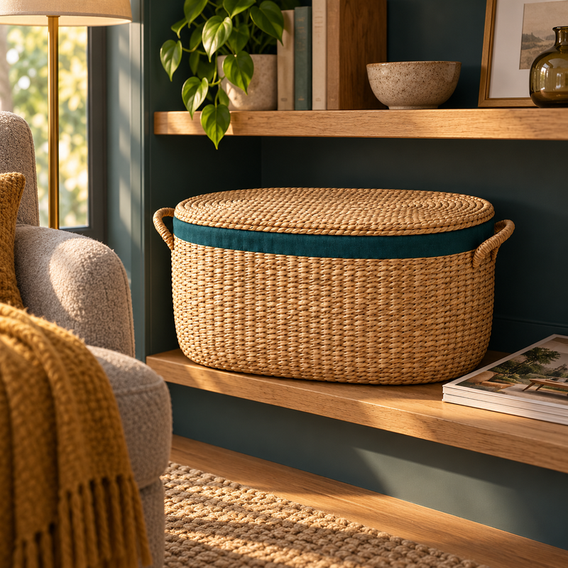 SKOVELIA™ CoveWeave Lidded Basket