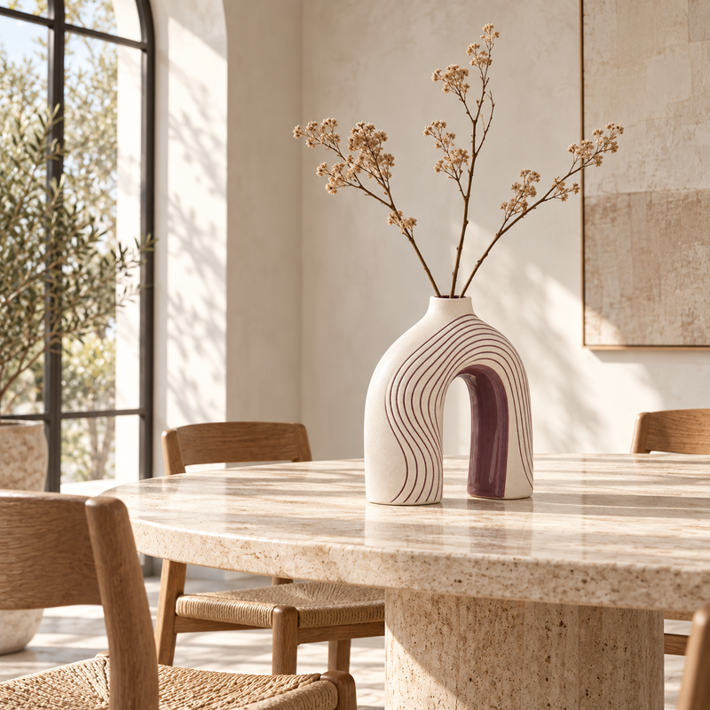 SKOVELIA™ LumaArch Ceramic Vase
