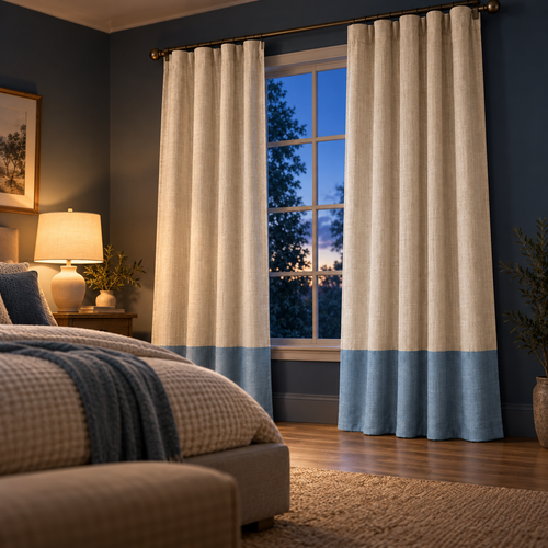 SKOVELIA™ Airfold Linen-Look Curtain Pair