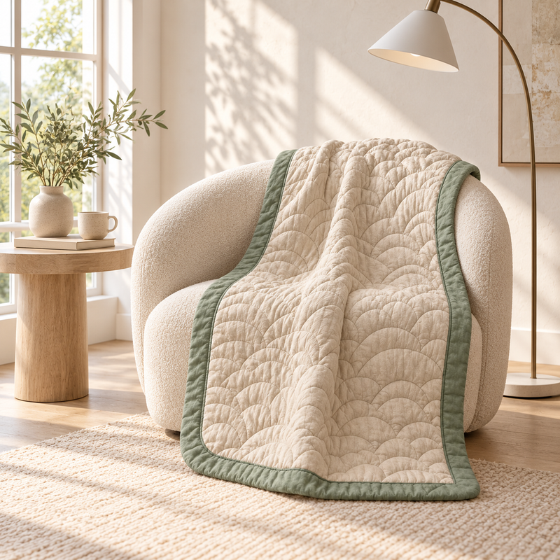 SKOVELIA™ Cloudline Quilted Throw