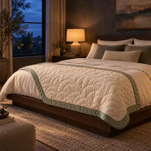 SKOVELIA™ Cloudline Quilted Throw