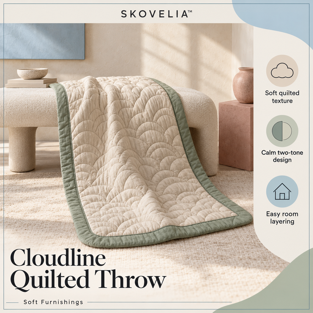 SKOVELIA™ Cloudline Quilted Throw