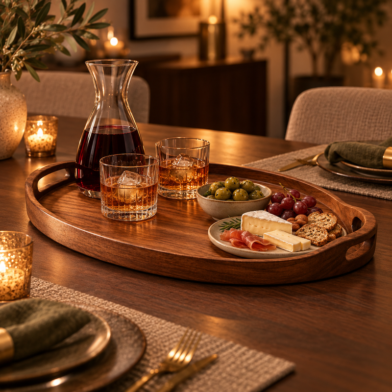SKOVELIA™ Hearthline Wood Serving Tray
