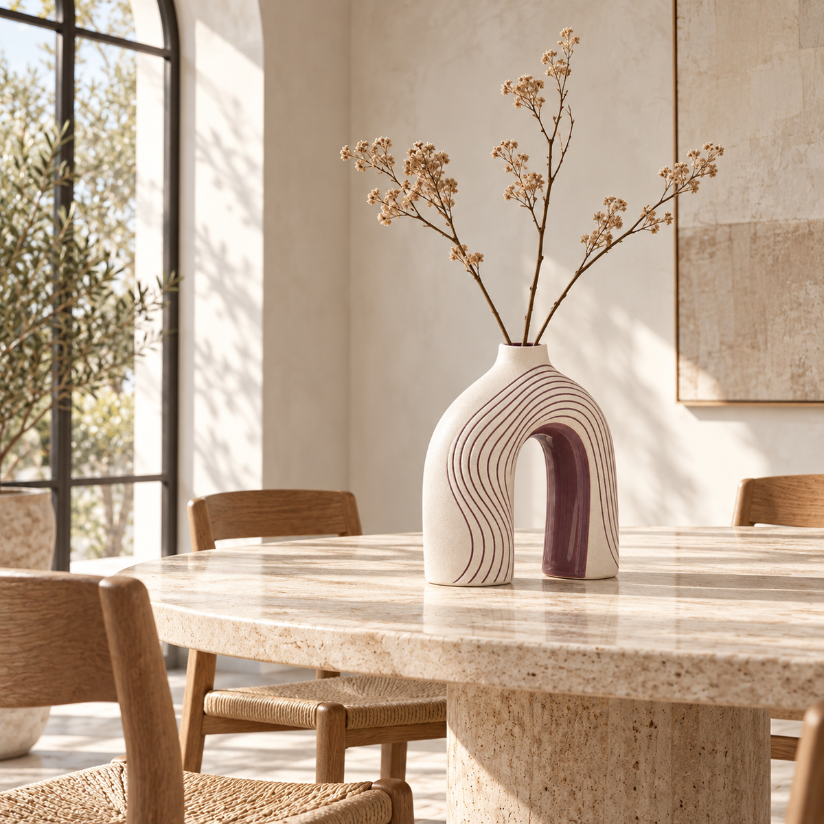 SKOVELIA™ LumaArch Ceramic Vase