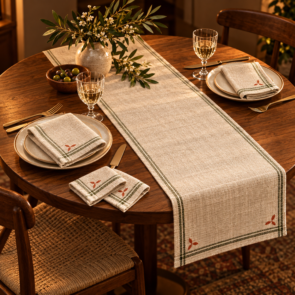 SKOVELIA™ MeadowFold Table Linen Set