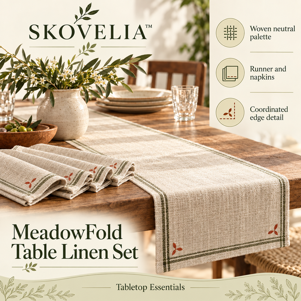 SKOVELIA™ MeadowFold Table Linen Set