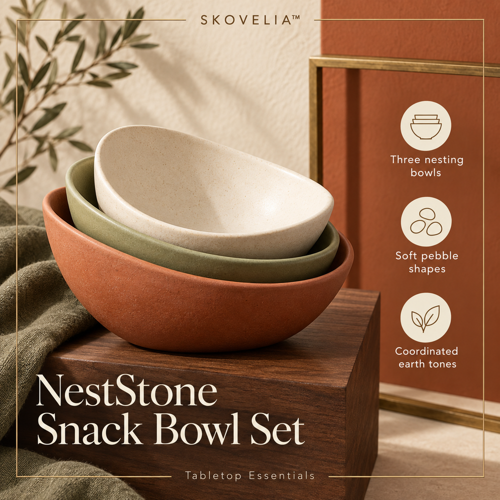 SKOVELIA™ NestStone Snack Bowl Set