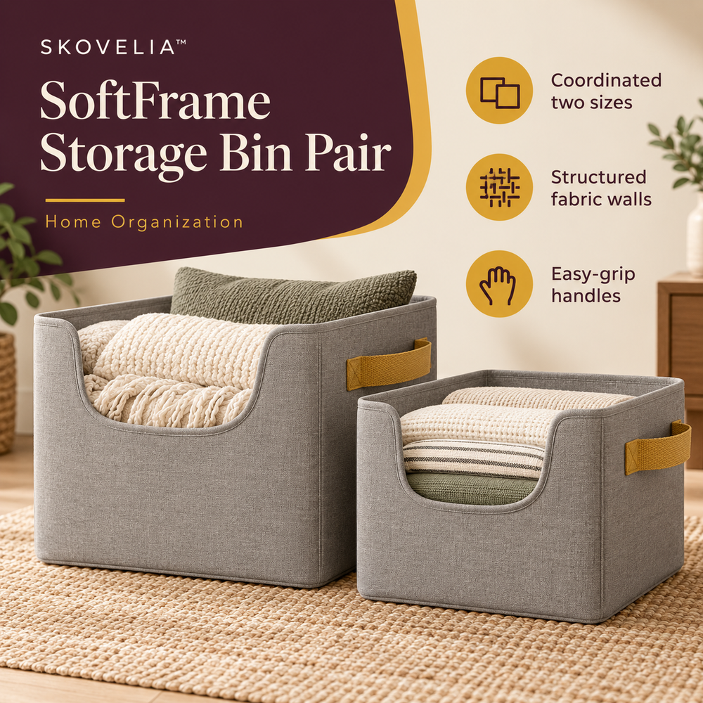 SKOVELIA™ SoftFrame Storage Bin Pair